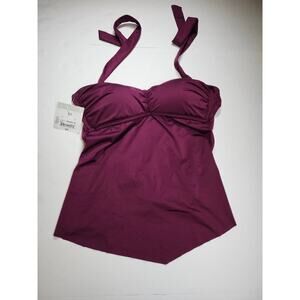 JCP Tankini plum Swimwear Size 10
